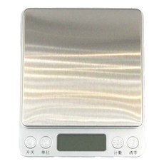 家用電子秤 Set, 9種單位選擇, 藍色燈光顯示器, T-2000, 3000g, 混合顏色