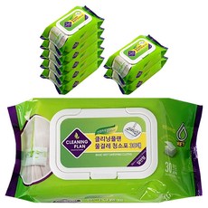 清潔計劃 標準型濕拖把清潔布 30p, 8個