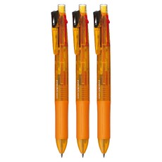 ZEBRA 斑馬牌 SARASA 4 多功能中性筆 4色 0.5mm, J4J1(橘色), 3個