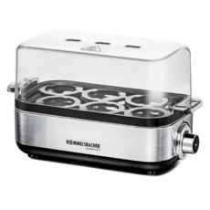 ROMMELSBACHER 諾曼百赫 多功能煮蛋器 一次可蒸煮六顆水煮蛋 雞蛋熟度設定 半熟糖心蛋與全熟水煮蛋, ER 600