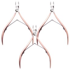 고나비 네일 아트 니퍼, 3개, 로즈골드