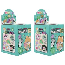 Pinkfoot 6款隨機動物造型橡皮擦 60入, 熊貓款+貓咪款+無尾熊款+青蛙款+小狗款+隱藏款, 2盒