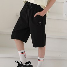 J-KID JUNIOR 兒童涼感透氣炎夏梭織五分運動短褲