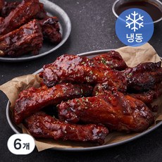 케이씨 슬라이스 폭립 쪽갈비 매콤 (냉동), 1kg, 6개