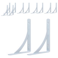 E.T.SHOP 半月形置物架 2入, 白色, 12個