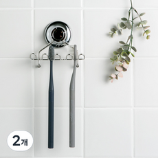 MARKET B QQUAC 4孔牙刷架 GM3010D, 單一顏色, 2個