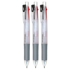 제브라 사라사4 멀티 중성펜 4색 0.5mm, J4J1(화이트), 3개