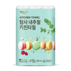 탐사 내추럴 키친타월 140매 12롤, 12개