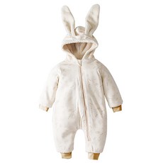 小兔造型絎縫連身衣