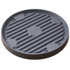 Angplant 防過濕型隱藏式滾輪移動花盆底座, 灰色