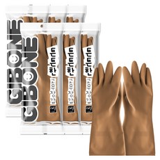 기본에 튼튼한 고무장갑, 슈가베이지, 대(L), 6세트