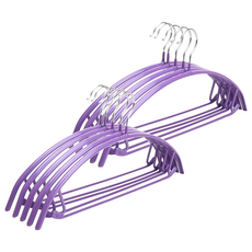 日版超厚多功能無痕衣架, 紫色, 10個