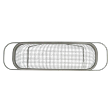 SHIMOYAMA 不銹鋼伸縮瀝水籃, 銀色, 1個