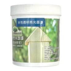 老樹 水性透明 水性木器漆 (室內專用), 亮光型, 500ml, 1罐