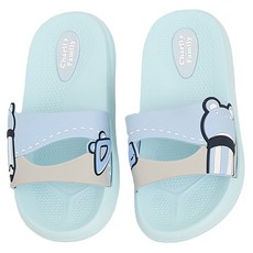 CHARLIE'S FAMILY 查理家族 馬卡龍悠能童拖鞋, 17cm, 水藍色