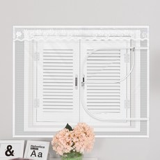 dashop 窗式拉鍊蚊帳, 白色的