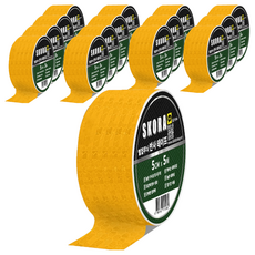 Skora 高亮度反光膠帶, 15個, 黃色的