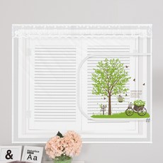 dashop 窗戶型拉鍊式蚊帳 綠色香氣, 1個