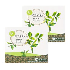 歐可茶葉 冷茶 鮮綠茶, 3g x 30包, 台灣在地新鮮茶菁, 黃金四小時快速殺菁, 2盒