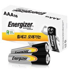 에너자이저 알카라인 AAA 건전지, 16개입, 1개