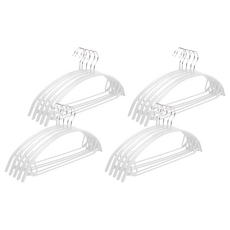 日版超厚多功能無痕衣架, 43 x 21cm, 白色, 5入一組, 20個