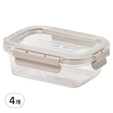 실리만 올웨이 트라이탄 직사각 밀폐용기, 4개, 760ml