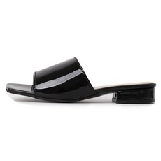 Rable 女款Minja穆勒拖鞋 3cm, 黑色 亮面款, 240mm