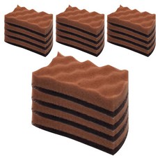 Draw Life Cafe Brown 雙層壓花菜瓜布, 1入, 16個