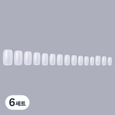 비앙티노 말랑이 소프트 커브 투명 젤네일 팁 25BRS287 240p 세트, 6세트, No6