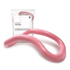 GOMUNARA 皮拉提斯按摩硬式瑜珈環 + 收納袋, 混色粉紅, 1個