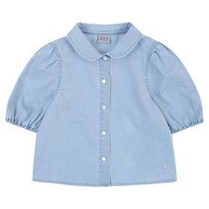 BEEN 女童款水洗牛仔襯衫 BZ22BL01SB