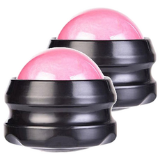 迪克運動黑色按摩球, 2個, 粉色