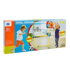 GY 室內兒童足球門 + 籃球架組 附球 + 打氣筒, 16561, 1組, 足球 + 籃球