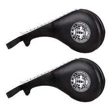 練習用跆拳道踢腿墊 2入, 黑色