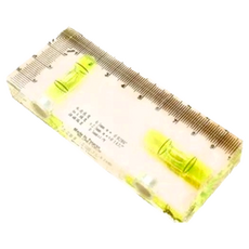 E-BASE 壓克力水平尺，高硬度透明壓克力，附強力磁鐵, 1個