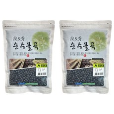 순수올곡 국산 서리태, 1kg, 2개