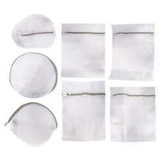 三明治網加厚防纏繞洗衣袋 7件組, 1組