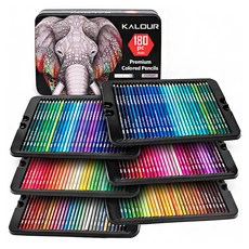 KALOUR 高級藝術彩色鉛筆套組專業, 1套, 180 種顏色