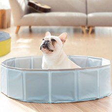 아리코 DrMini 양이 & 아지 접이식 욕조 및 수영장, 블루, 1개