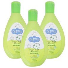 bebble 貝朵 橄欖滋養身體乳, 200ml, 清爽保濕, 適用於日常保養, 3瓶