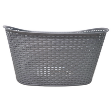 KEYWAY 聯府 南洋藤藝置物籃 KGB624-2, 灰色, 1個