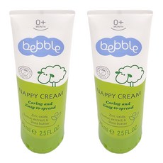 Bebble 貝朵 親膚屁屁膏, 75ml, 氧化鋅搭配親膚性高的蓖麻籽油與大豆油, 不含酒精和人工色素, 2條