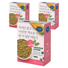 원더푸드 전연령 강아지 한 끼 영양 대용식 사료 4p, 닭, 320g, 3개