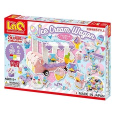 LaQ 意秋冰淇淋車 365pcs + 8pcs 益智拼裝玩具 激發創意與想像力, 1盒