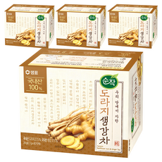 순작 도라지 생강차 티백, 700mg, 40개입, 4개