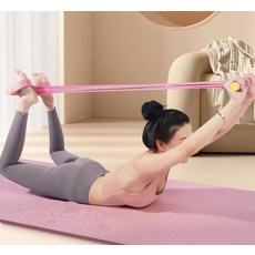 사비나 튜빙 스트레칭 페달 로잉 밴드, 핑크, 1개