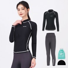 aquatica 女款防曬拉鍊外套 AQAWJP23004 + 水上緊身褲 AQAWLE23003 套裝