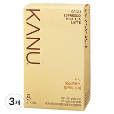 KANU 濃縮奶茶拿鐵粉, 17.3g, 8入, 3個