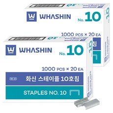 WHASHIN 迷你釘書機針 1000入, 40個, 10針號