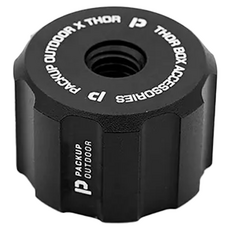 THOR 燈桿座 TH-02 MOUND 墩, Ø27.5xH20 mm, 1/4" & 3/8" 英吋, 1個, BLACK